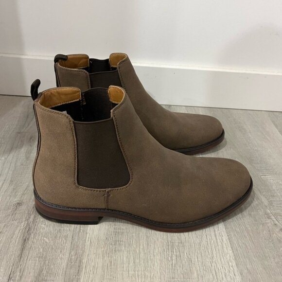 Mens Chelsea Boots Casual Leather Ankle Boots Comfortable Stylish Size 10 - Picture 2 of 6